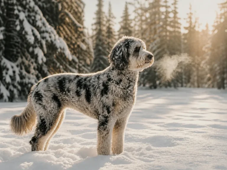 Hund Im Winter Pfoten Fell