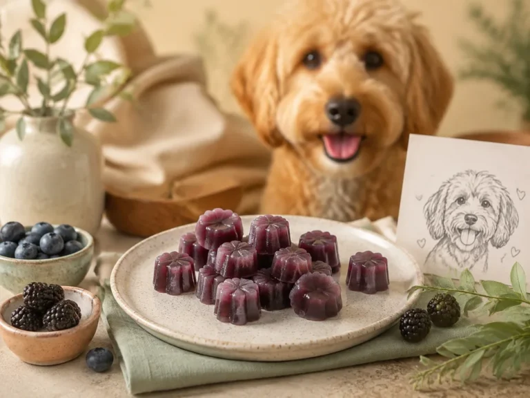 Gelatine-Gummies mit Beeren aus der Silikonform