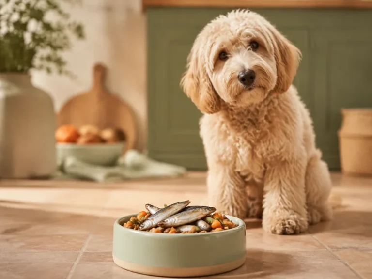 Sardinen als Futter-Topping im Hundenapf