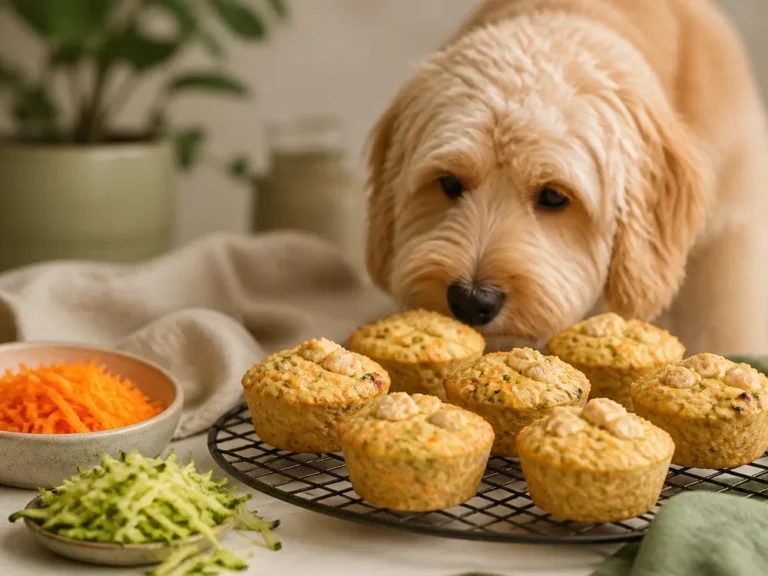Herzhafte Hühnchen-Gemüse-Muffins auf einem Kuchengitter