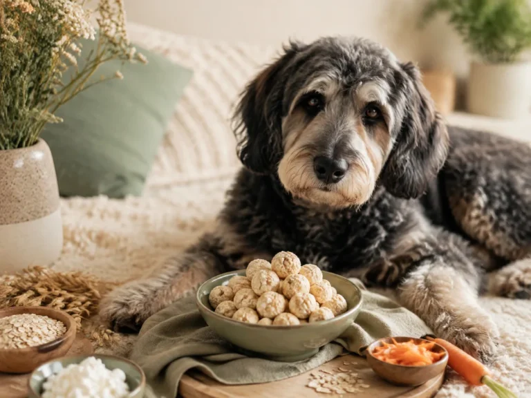 Weiche Hüttenkäse-Leckerlis für Senioren-Hunde